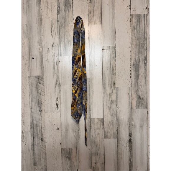 J. Garcia Silk Tie Wetlands I Collection 57 Abstract Pattern Multicolor - Picture 2 of 6